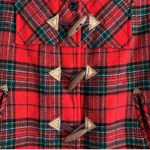 Vintage Plaid Cloak - Picture 3 of 6